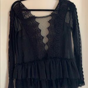 Free people lace blouse. Worn twice.
